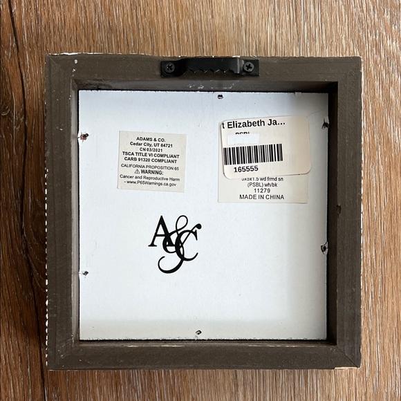 Source Unknown ⭐️Rustic White and Black Inspirational Frame - Picture 3 of 15